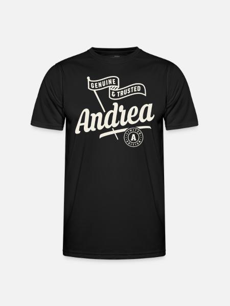 Andrea Name Custom - Andrea - Men's Functional T-Shirt - black