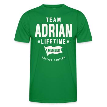 Team Adrian Lifetime Member Funny Name Adrian - Men's Functional T-Shirt - kelly green - Front - AI Model Male 178 dark (178cm)