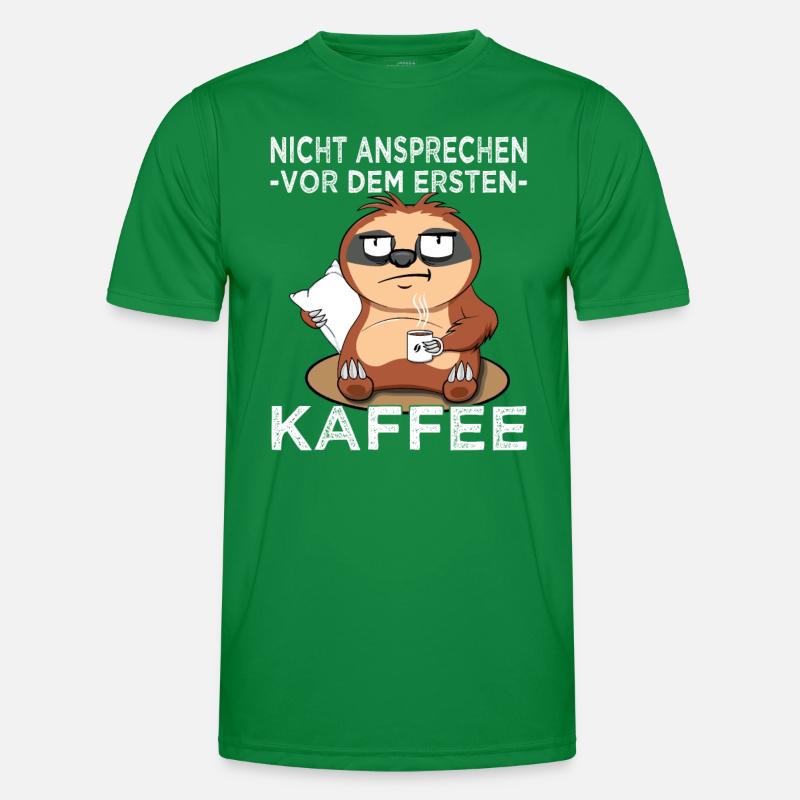 Nicht ansprechen Faultier - Kaffeetrinker - Büro Männer Funktions-T-Shirt