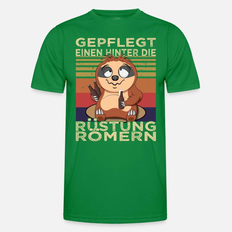 Biertrinker Spruch - Saufen - Männerabend Männer Funktions-T-Shirt