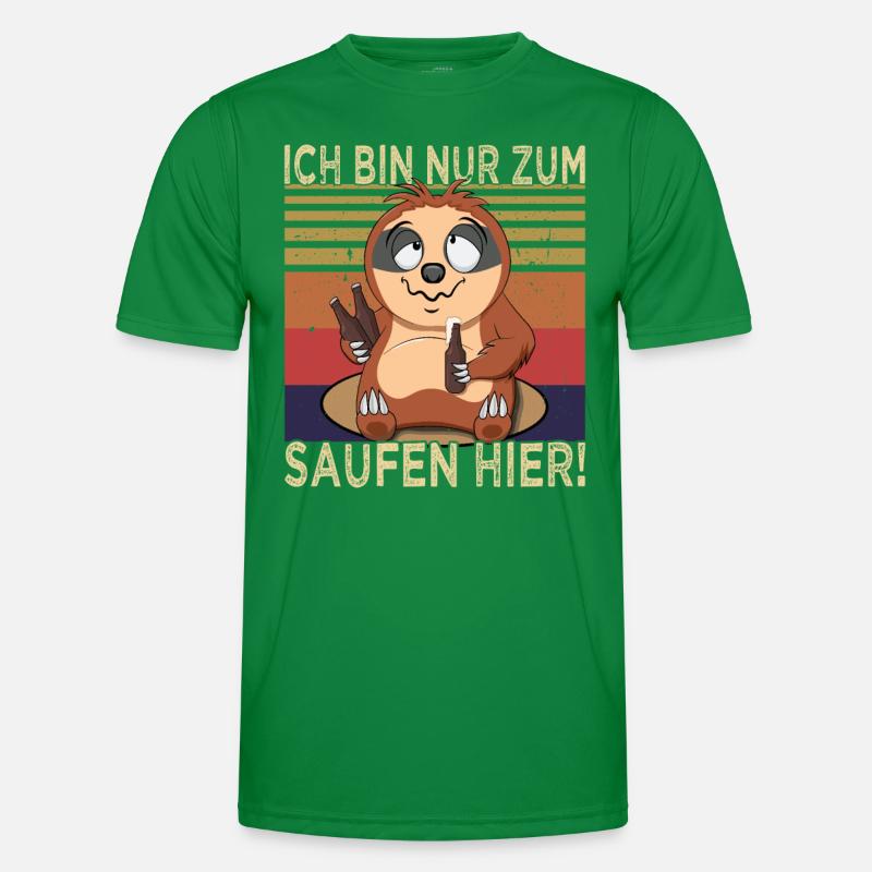Biertrinker - Saufen - Männerabend Männer Funktions-T-Shirt