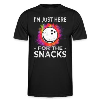 Bowling - Bowling - Bowling fan - Men's Functional T-Shirt - black - Front - AI Model Male 178 dark (178cm)