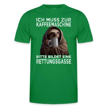 Morgenmuffel & Bürohumor Arbeitskollegen - Männer Funktions-T-Shirt - Kelly Green - Vorne - AI Model Male 178 dark (178cm)