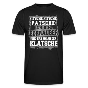 Schrauber - Auto Tuner - Autowerkstatt - Männer Funktions-T-Shirt - Schwarz - Vorne - AI Model Male 178 dark (178cm)