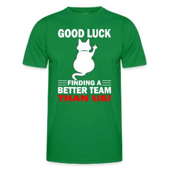 Good Luck | zum Abschied - Jobwechsel - Männer Funktions-T-Shirt - Kelly Green - Vorne - AI Model Male 178 dark (178cm)