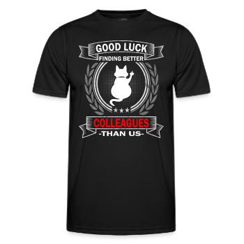 Good Luck | Abschiedsgeschenk - Jobwechsel - Männer Funktions-T-Shirt - Schwarz - Vorne - AI Model Male 178 dark (178cm)