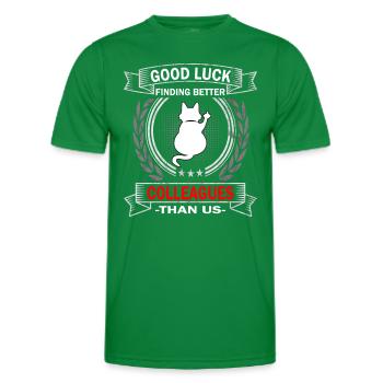 Good Luck | Abschiedsgeschenk - Jobwechsel - Männer Funktions-T-Shirt - Kelly Green - Vorne - AI Model Male 178 dark (178cm)