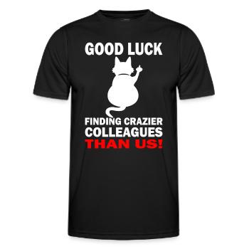 Good Luck | Abschiedsgeschenk - Jobwechsel - Männer Funktions-T-Shirt - Schwarz - Vorne - AI Model Male 178 dark (178cm)