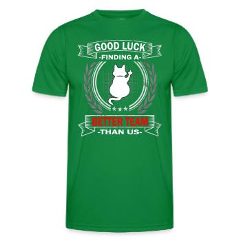 Good Luck | zum Abschied - Jobwechsel - Männer Funktions-T-Shirt - Kelly Green - Vorne - AI Model Male 178 dark (178cm)