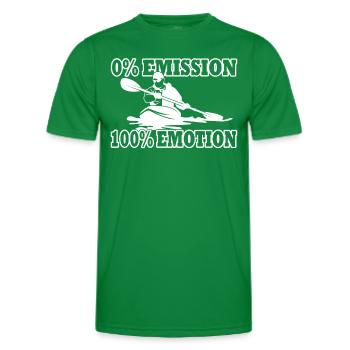 Kajak - Kajakfahrer - Kanu - Paddelboot - Männer Funktions-T-Shirt - Kelly Green - Vorne - AI Model Male 178 dark (178cm)