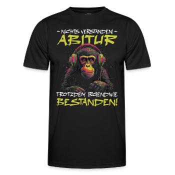 Abschlussklasse | Abi | Abitur | Schulabschluss - Männer Funktions-T-Shirt - Schwarz - Vorne - AI Model Male 178 dark (178cm)