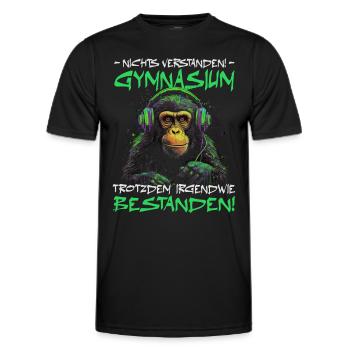 Abschlussklasse | Abi | Abitur | Schulabschluss - Männer Funktions-T-Shirt - Schwarz - Vorne - AI Model Male 178 dark (178cm)