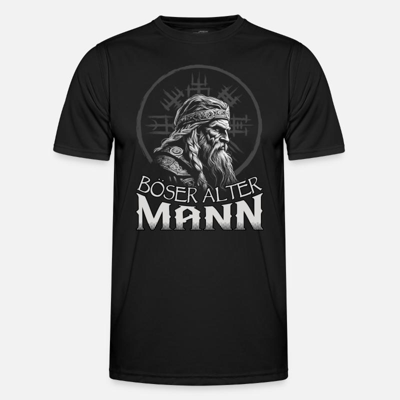 Böser alter Mann | Wikinger | Vikinger | Nordisch Männer Funktions-T-Shirt