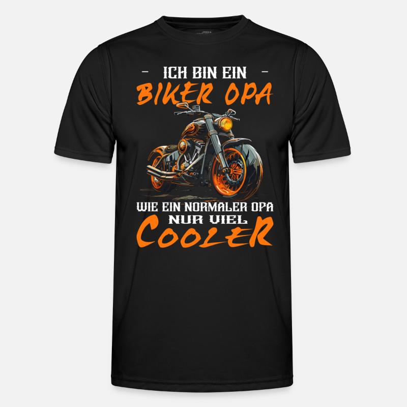 Ich bin ein Biker Opa - Motorradfahrer - Motorrad Männer Funktions-T-Shirt