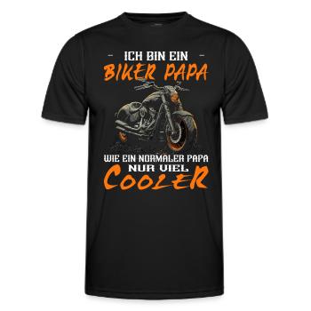 Motorradfahrer Sprüche | Motorrad & Biker - Männer Funktions-T-Shirt - Schwarz - Vorne - AI Model Male 178 dark (178cm)
