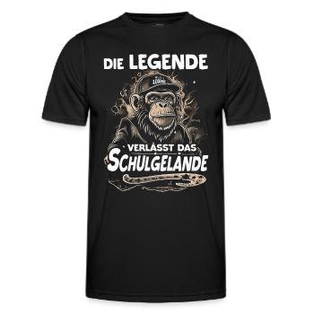 Schulabschluss | Abschlussklasse 2024 | Schüler - Männer Funktions-T-Shirt - Schwarz - Vorne - AI Model Male 178 dark (178cm)