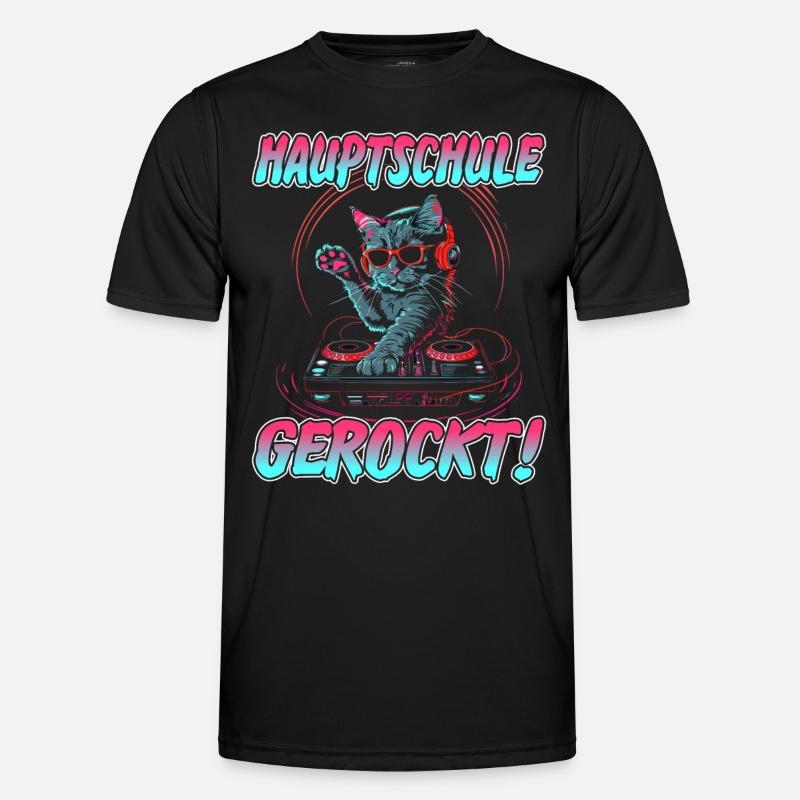 Abschlussklasse | Quali | Hauptschule gerockt - Männer Funktions-T-Shirt - Schwarz