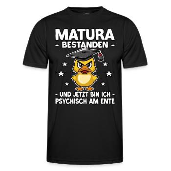Abschlussklasse Schulabschluss | Matura bestanden - Männer Funktions-T-Shirt - Schwarz - Vorne - AI Model Male 178 dark (178cm)
