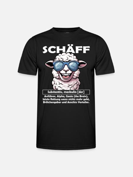 Schäff | Chef | Teamleiter| Abteilungsleiter - Männer Funktions-T-Shirt - Schwarz