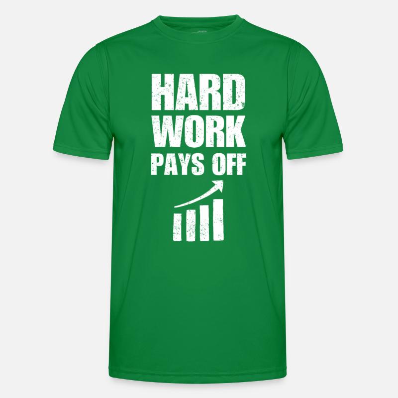 Hard work pays off, statistics Men's Functional T-Shirt
