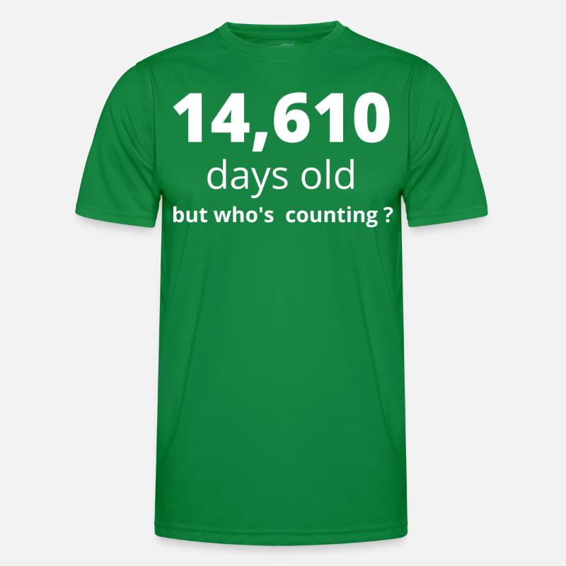 40. urodziny Funkcjonalna koszulka męska