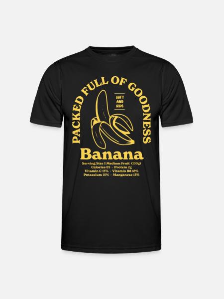Banana Nutritional - Men's Functional T-Shirt - black