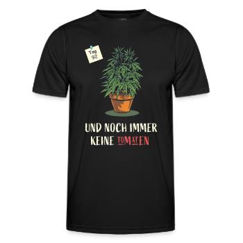 Cannabis - T-shirt sport Homme - noir - Devant - AI Model Male 178 dark (178cm)