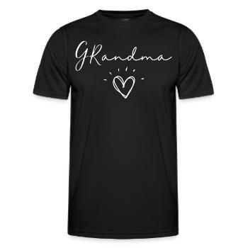 Grandma. Grandma gift - Men's Functional T-Shirt - black - Front - AI Model Male 178 dark (178cm)