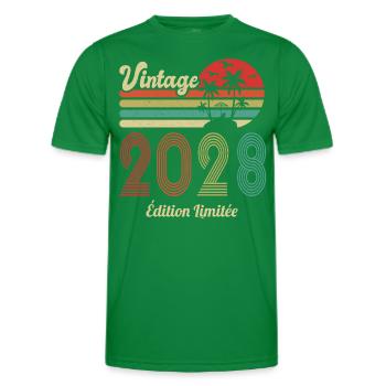 vintage 2028 Vintage Anniversaire Idée Cadeau 2028 - T-shirt sport Homme - vert - Devant - AI Model Male 178 dark (178cm)