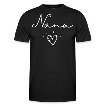 Mémé. Cadeau Nana - T-shirt sport Homme - noir - Devant - AI Model Male 178 dark (178cm)