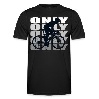 Bike - Männer Funktions-T-Shirt - Schwarz - Vorne - AI Model Male 178 dark (178cm)