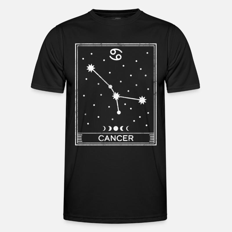 Krebs-Sternzeichen - Männer Funktions-T-Shirt - Schwarz