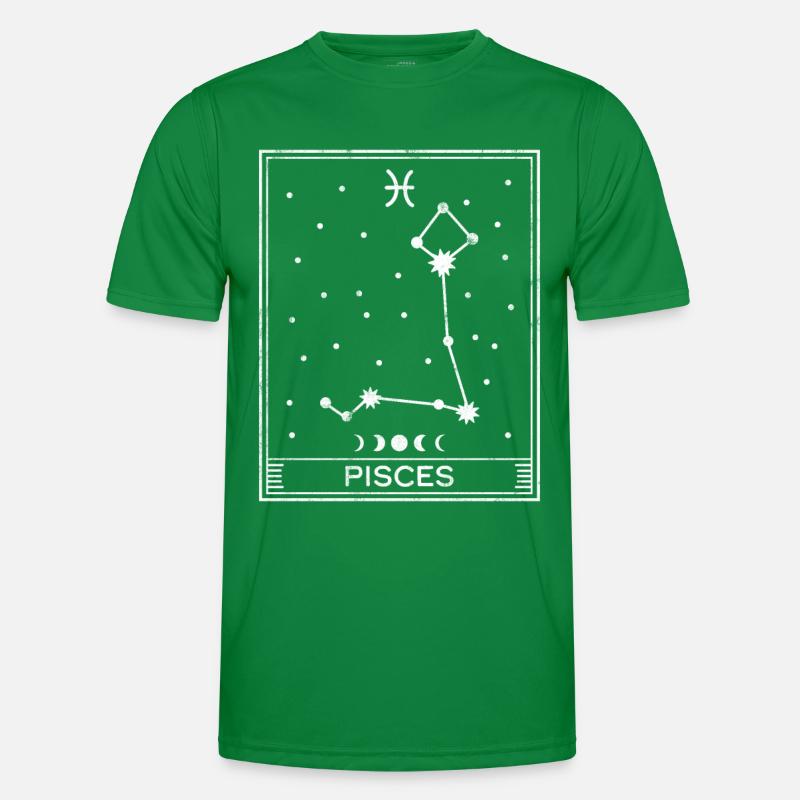 Fische-Sternzeichen Männer Funktions-T-Shirt