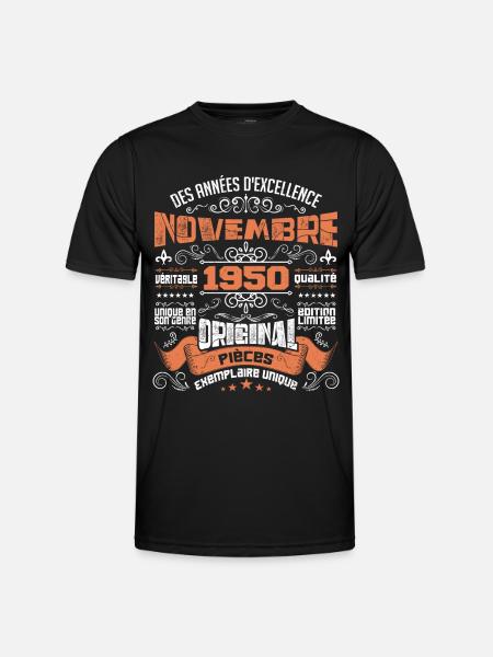 Novembre 1950 - T-shirt sport Homme - noir