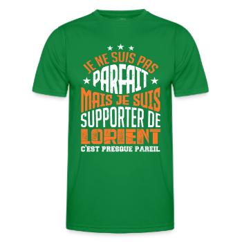 Cadeau Supporter Lorient Foot | Lorientais - T-shirt sport Homme - vert - Devant - AI Model Male 178 dark (178cm)