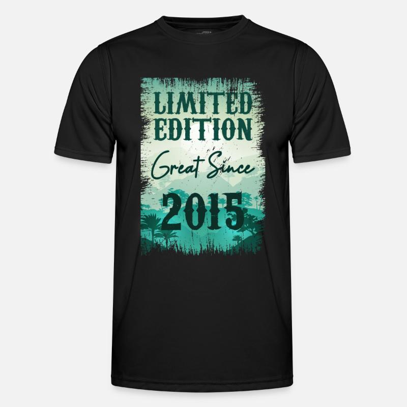Einzigartig seit 2015 - Männer Funktions-T-Shirt - Schwarz