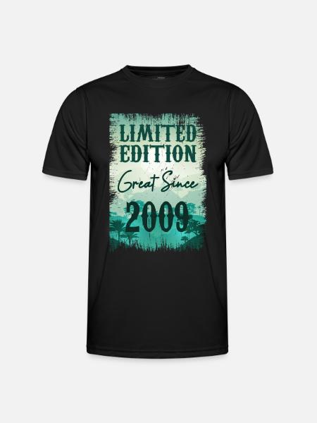 Einzigartig seit 2009 - Männer Funktions-T-Shirt - Schwarz