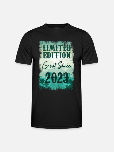 Einzigartig seit 2023 - Männer Funktions-T-Shirt - Schwarz