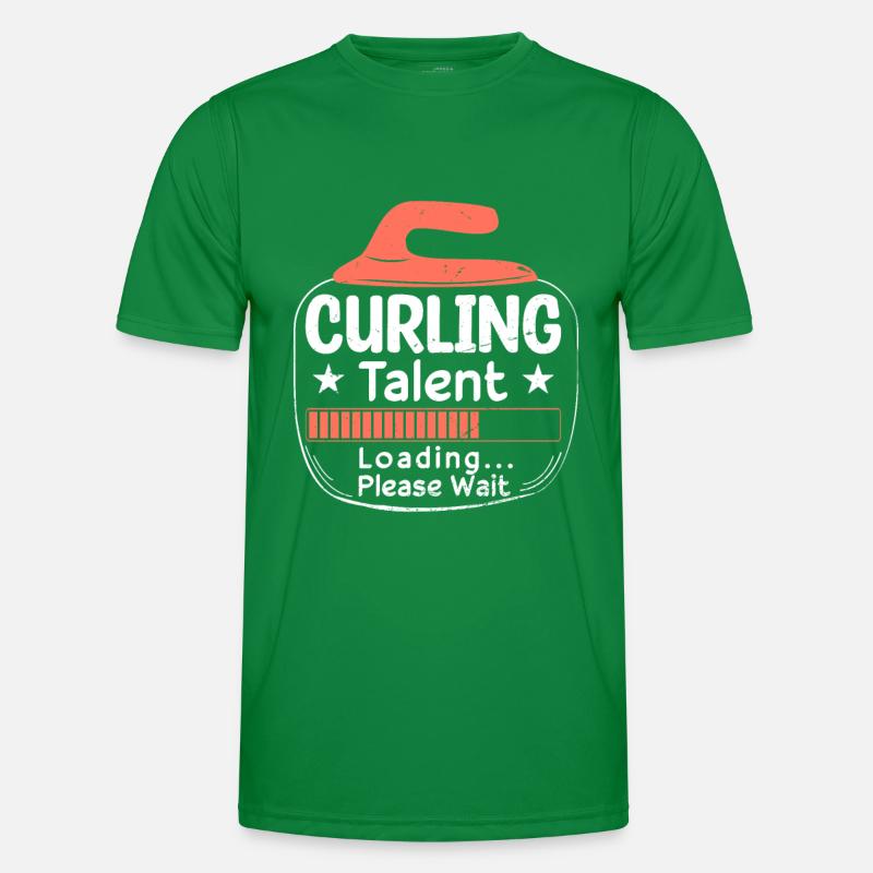 Curling Talent Loading Men's Functional T-Shirt