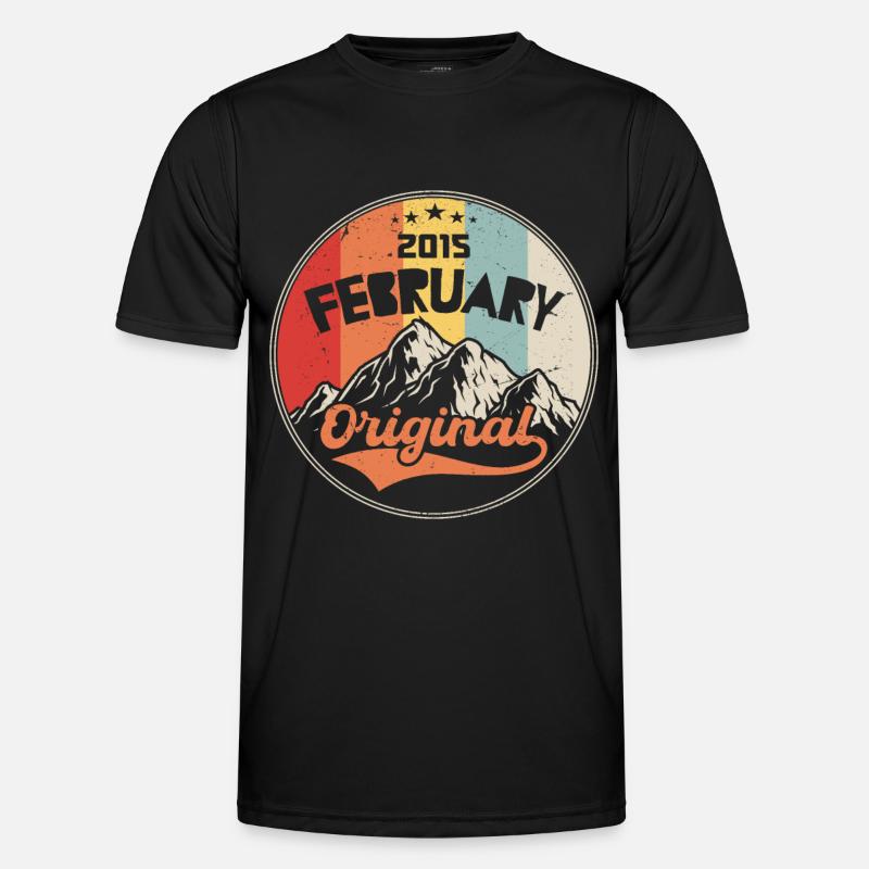 2015 - Geschenk geboren 2015 - Männer Funktions-T-Shirt - Schwarz