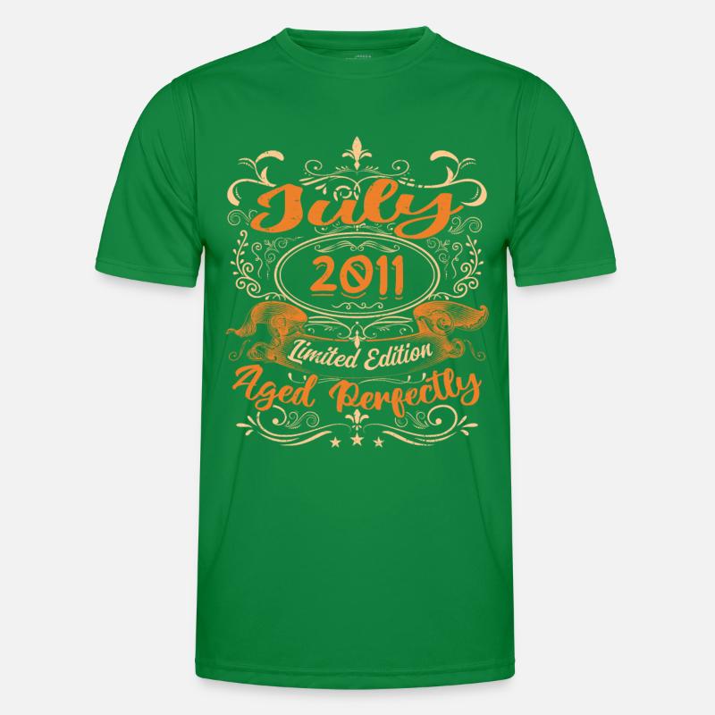 Juli 2011 Jubiläums Vintage Geschenkidee 2011 Männer Funktions-T-Shirt