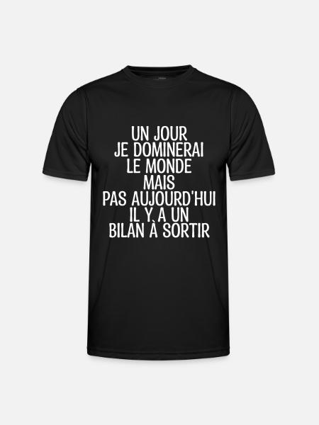 Comptable Comptabilité Calcul Métier Cadeau Humour - T-shirt sport Homme - noir