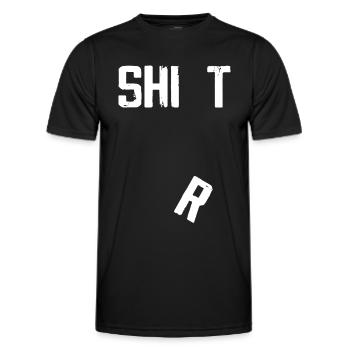Hilarious Tees Falling R Funny - Men's Functional T-Shirt - black - Front - AI Model Male 178 dark (178cm)