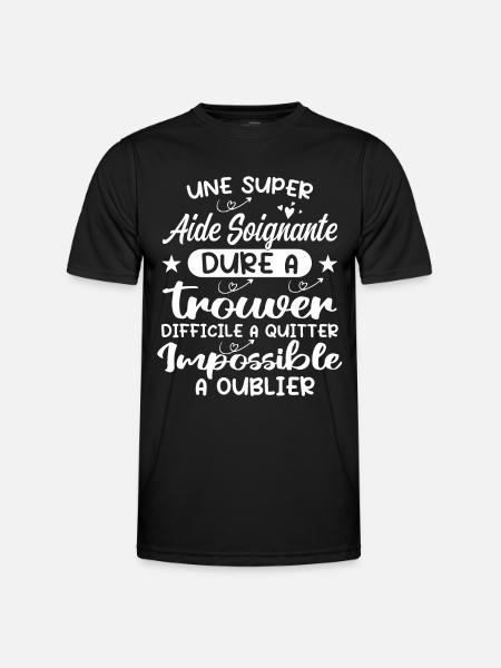 Aide Soignante Aides Soignants - T-shirt sport Homme - noir