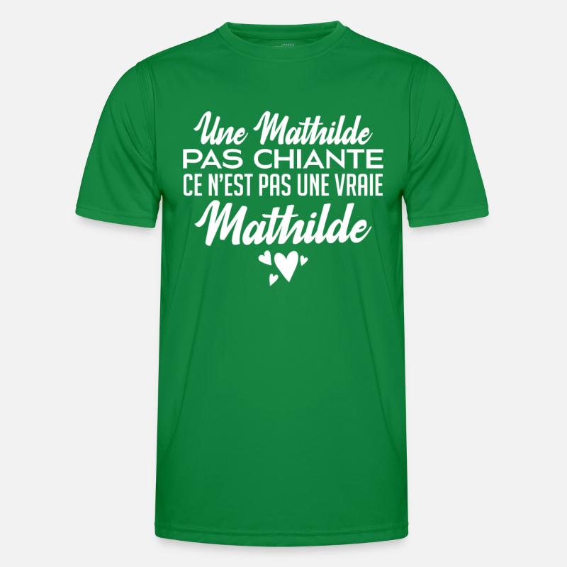 Une Mathilde Pas Chiante Ce N'est Pas Une Vraie T-shirt sport Homme