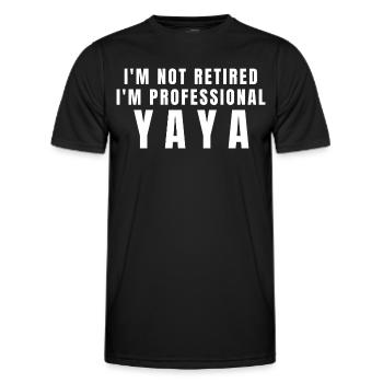 Yaya. Yaya Geschenk - Männer Funktions-T-Shirt - Schwarz - Vorne - AI Model Male 178 dark (178cm)