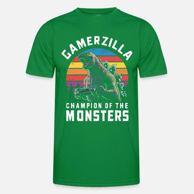 Gamerzilla champion de la conception de monstres T-shirt sport Homme