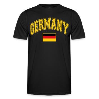 Germany Flag - Men's Functional T-Shirt - black - Front - AI Model Male 178 dark (178cm)