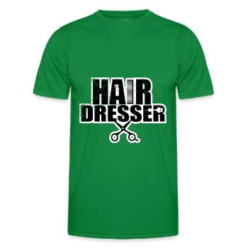 Friseur - Frisör - Friseurin - Frisörin - Friseuse - Männer Funktions-T-Shirt - Kelly Green - Vorne - AI Model Male 178 dark (178cm)
