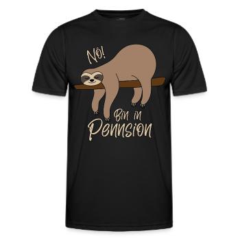 Pensionär Pennsionär Nö! Bin in Pennsion! Pension - Männer Funktions-T-Shirt - Schwarz - Vorne - AI Model Male 178 dark (178cm)
